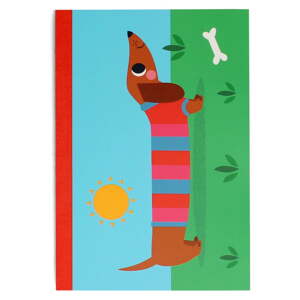 A5 bilježnica 60 str. Sausage Dog – Rex London