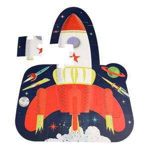 Puzzle (broj komada 18 kom) Space Age rocket – Rex London