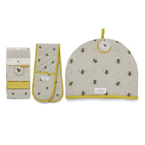 Kuhinjske krpe, držač za lonce i poklopac za čajnik u setu 5 kom Bumble Bees – Cooksmart ®