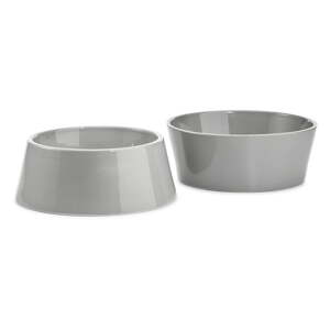 Porculanske zdjele za hranu za ljubimce u setu 2 kom ø 21 cm Doppio Concrete M/L – MiaCara