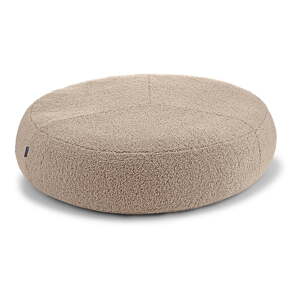 Bež krevet za pse od boucle tkanine ø 70 cm Senso Pouffe Greige S/M – MiaCara