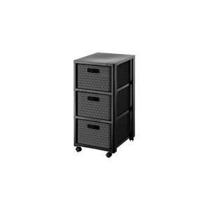 Antracitno siva plastična kupaonska polica 32,5x71 cm Country – Rotho
