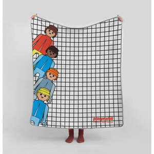 Deka za bebe od mikrovlakana 130x130 cm Checkerboard – Playmobil