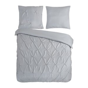 Siva posteljina za bračni krevet/za produženi krevet od mikrovlakana 200x220 cm Pure Elegance – Good Morning