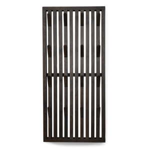 Tamno smeđa ploča za vješanje garderobe od punog hrasta 46x100x8 cm Parco – Spinder Design