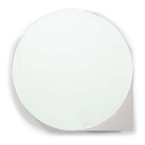 Sivi/bež metalni zidni/s ogledalom kupaonski ormarić 55x55 cm Sonnet – Spinder Design