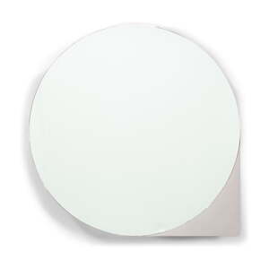 Sivi/bež metalni zidni/s ogledalom kupaonski ormarić 35x35 cm Sonnet – Spinder Design