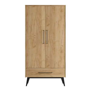 Dječja garderoba u dekoru bukve u prirodnoj boji 100x200 cm Retro – Pinio