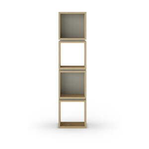 Zelena/u prirodnoj boji biblioteka u dekoru hrasta 32x133 cm Lofty – Marckeric