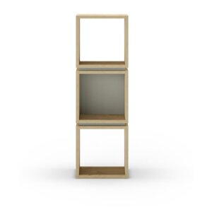 Zelena/u prirodnoj boji biblioteka u dekoru hrasta 32x99,5 cm Lofty – Marckeric