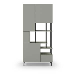 Zelena/siva biblioteka 84x175 cm Perla – Marckeric