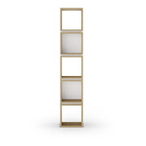 Bijela/u prirodnoj boji biblioteka u dekoru hrasta 32x167 cm Lofty – Marckeric