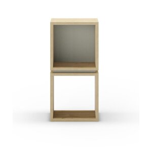 Zelena/u prirodnoj boji biblioteka u dekoru hrasta 32x66 cm Lofty – Marckeric