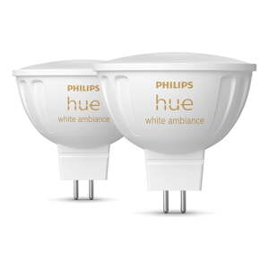 Pametne žarulje u setu 2 kom GU 5,3, 5 W White ambiance – Philips Hue