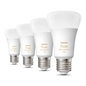 LED pametne žarulje u setu 4 kom E27, 9 W White ambiance – Philips Hue