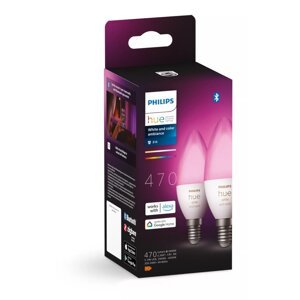 LED pametne žarulje u setu 2 kom E14, 5 W White and color ambiance – Philips Hue