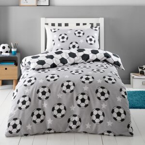 Flanelska dječja posteljina za dječji krevetić 120x150 cm Football Stars – Catherine Lansfield