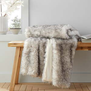 Siva deka od umjetnog krzna 130x170 cm Arctic Fox – Catherine Lansfield