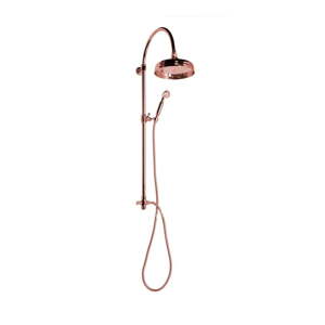 Ružičasti mjedeni set za tuš kabinu s glavom za tuš/sa ručnim tušem 142 cm Antea – Sapho