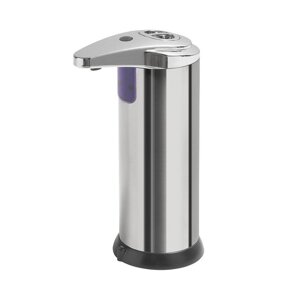 Automatski dozator sapuna od nehrđajućeg čelika u sjajno srebrnoj boji 240 ml Aqualine  – Sapho