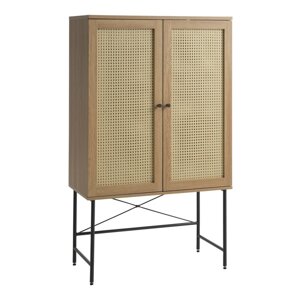 Ormarić u dekoru hrasta u prirodnoj boji 80x135 cm Pensacola – Unique Furniture