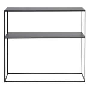 Crni metalni pomoćni stol 35x90 cm Pebble – Unique Furniture