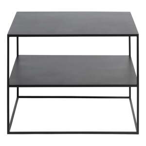 Crni metalni stolić za kavu 65x65 cm Pebble – Unique Furniture