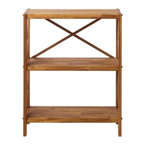 Regal od punog hrasta u prirodnoj boji 70x87 cm X-Shelf – Unique Furniture