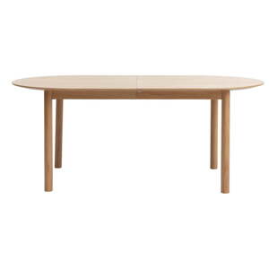 Proširiv blagovaonski stol s pločom stola u dekoru hrasta u prirodnoj boji 100x190 cm Gallina – Unique Furniture