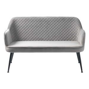 Svijetlo siva baršunasti sofa 129 cm Berrie – Unique Furniture