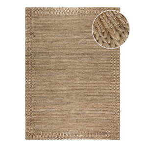 Ručno rađen tepih od kenafa u prirodnoj boji 120x170 cm Drew Border – Flair Rugs
