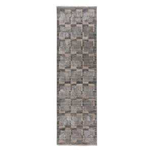 Siva/bež staza 66x300 cm Evelyn Blocks – Flair Rugs