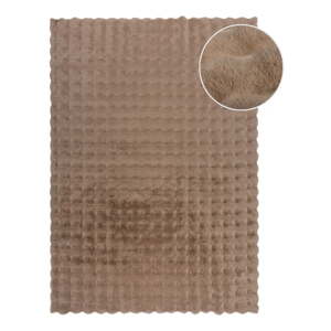Smeđe sintetičko krzno 160x230 cm Waffle Faux Fur – Flair Rugs