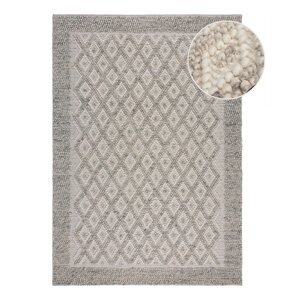 Sivi ručno rađen tepih od mješavine vune 80x150 cm Minerals Diamond – Flair Rugs