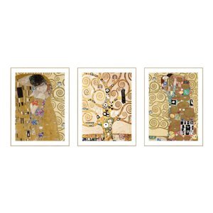 Slike u setu 3 kom reprodukcija 30x40 cm Klimt – knor
