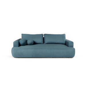 Plava sklopiva sofa od bouclé tkanine 247 cm Quinoa – Bonami Selection