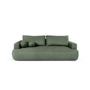 Zelena sklopiva sofa od bouclé tkanine 247 cm Quinoa – Bonami Selection