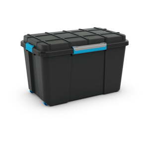 Crna plastična kutija za pohranu s poklopcem 73,5x44,5x46 cm Scuba Box – KIS