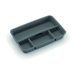 Siva plastična pregrada za kutiju za pohranu 54,5x36x8,5 cm K Latch Box – KIS