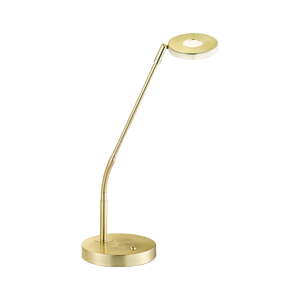 LED stolna lampa s mogućnosti zatamnjivanja u zlatnoj boji (visina 60 cm) Dent – Fischer & Honsel