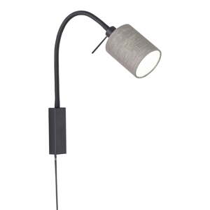 Crna/siva zidna lampa Maui – Fischer & Honsel