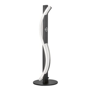 Crna metalna LED stolna lampa s mogućnosti zatamnjivanja (visina 40,5 cm) Bridge – Fischer & Honsel