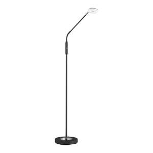 Crna LED stojeća svjetiljka s mogućnosti zatamnjivanja (visina 150 cm) Dent – Fischer & Honsel