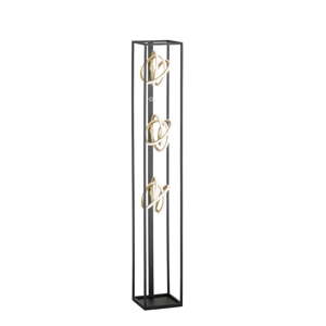 Crna LED stojeća svjetiljka s mogućnosti zatamnjivanja (visina 130 cm) Gisi – Fischer & Honsel