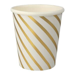 Papirnate jednokratne čaše u setu 8 kom Gold Swirl – Meri Meri