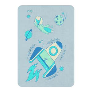 Plavi dječji tepih 100x140 cm Blue Spaceship – Oyo Concept