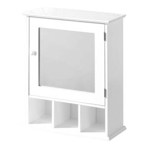 Bijeli zidni/s ogledalom kupaonski ormarić 46x58 cm Port – Premier Housewares