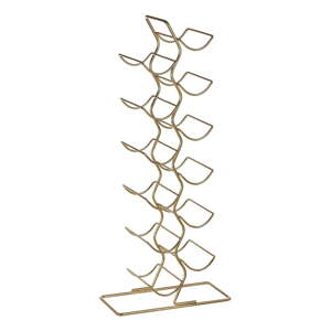 Metalni držač za boce vina u zlatnoj boji broj boca 12 kom Wren – Premier Housewares