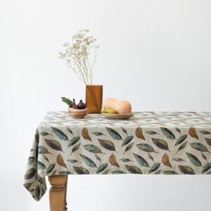 Laneni stolnjak 350x350 cm Golden Fall – Linen Tales