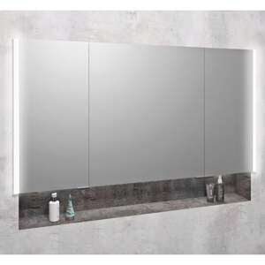 Sivi kupaonski ormarić 126x70 cm Integra – Sapho